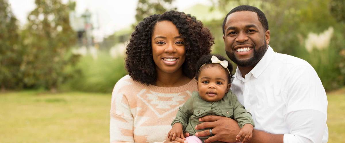 Portrait of a happy family.