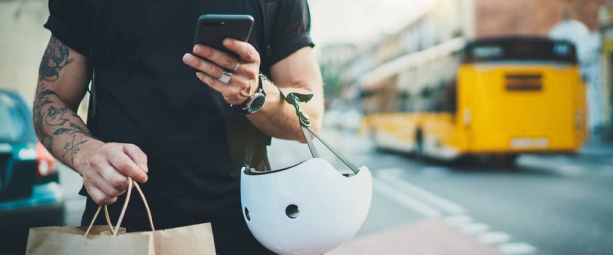 person on phone