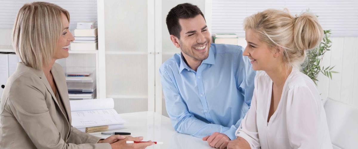 Couple meets with an advisor