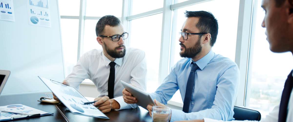 Discussing financial data