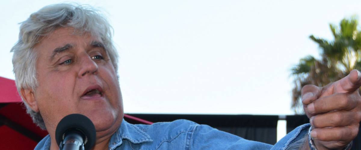 BURBANK, CA - JULY 26, 2014: Former Tonight Show host Jay Leno thanks the city of Burbank after receiving a Lifetime Achievement Award.