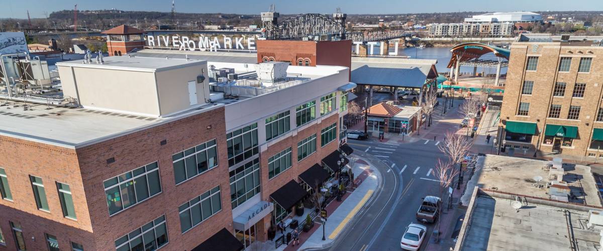 Little Rock, AR/USA - circa February 2016: Downtown of Little Rock, Arkansas