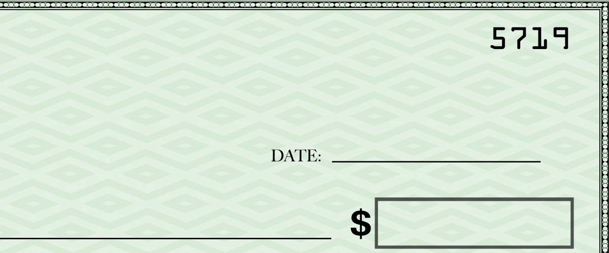Business man prepare writing a check
