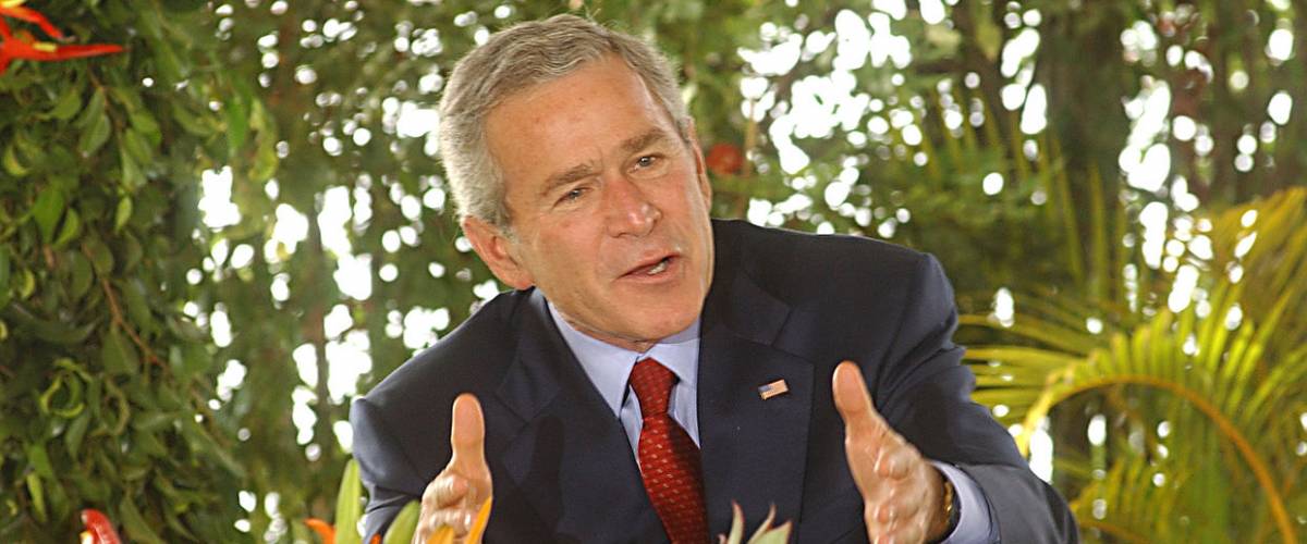 Bush speaking. Brazil, November 6, 2005.