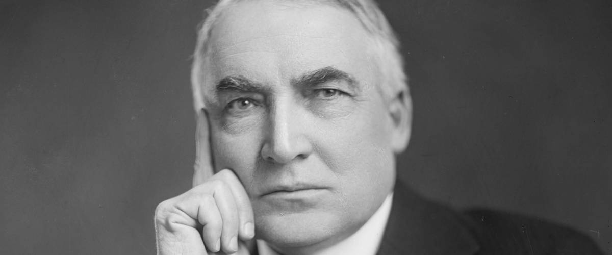 Warren G. Harding, by Harris & Ewing. Date: circa 1920