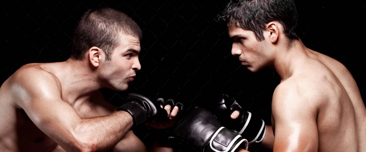 Mixed martial artists before a fight