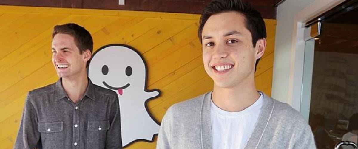 Bobby Murphy, right, with Snap CEO and co-founder Evan Spiegel