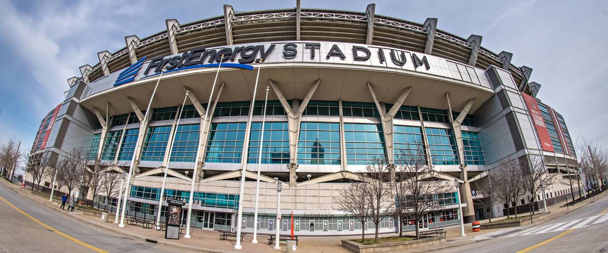 March 2017 Clevelan Ohio - Cleveland Brouwns NFL stadium at daytime