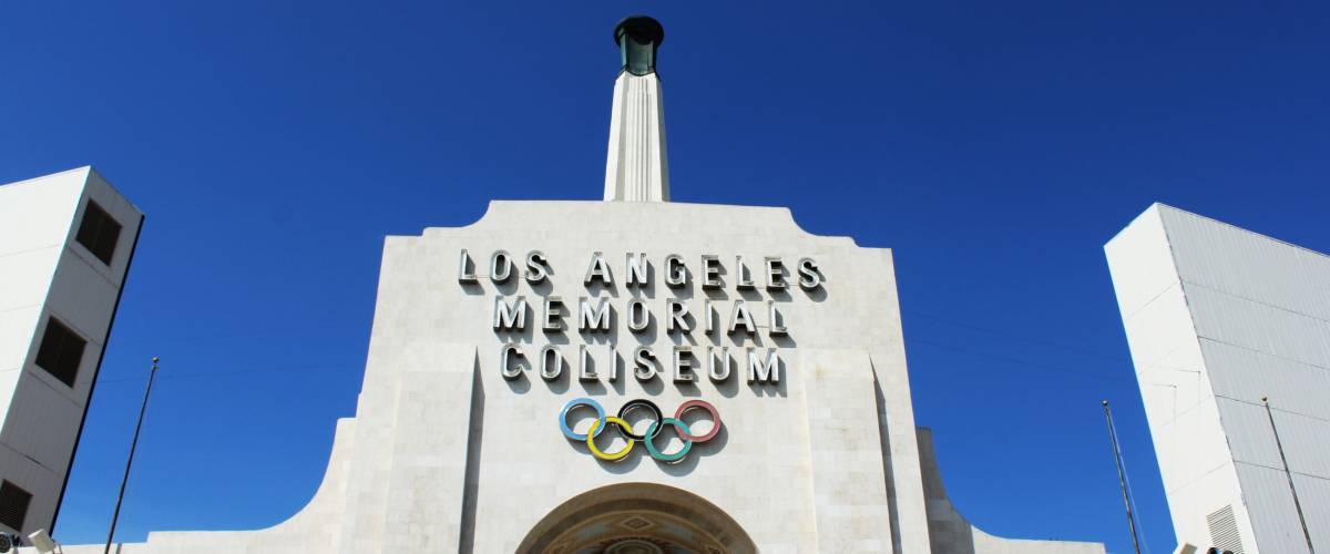 Los Angeles, CA/USA: March 19, 2017 - Los Angeles Memorial Coliseum
