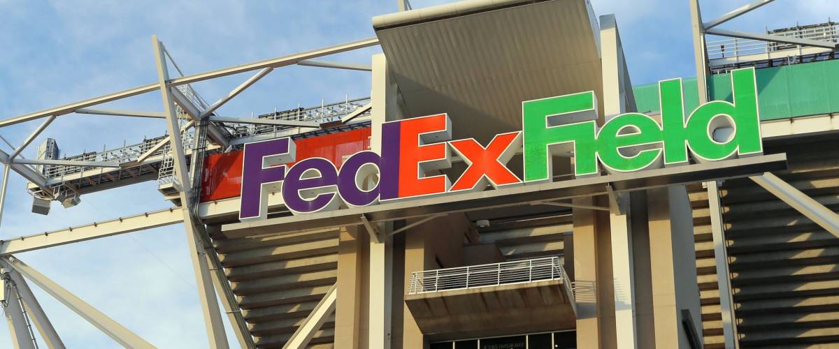LANDOVER, MD - SEPTEMBER 23: FedEx Field in Landover, Maryland on September 23, 2014. FedEx Field is a football stadium and home of the Washington Redskins of the NFL.