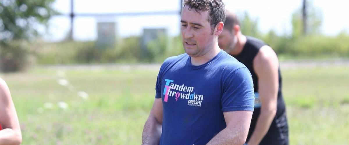 Mark Durrenberger, participating in the Chicago area Savage Race obstacle course race.