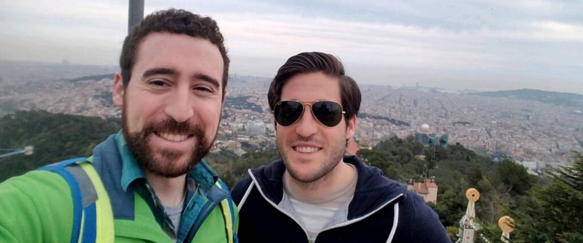 Mark Durrenberger, on a trip to Barcelona to visit his brother, Kevin Durrenberger
