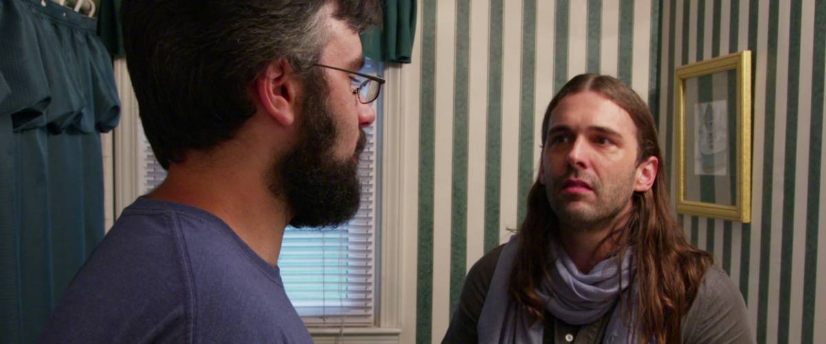Jonathan Van Ness with Joe Gallois in Queer Eye Season 1, Episode 7