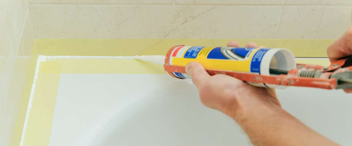 bathtub caulking
