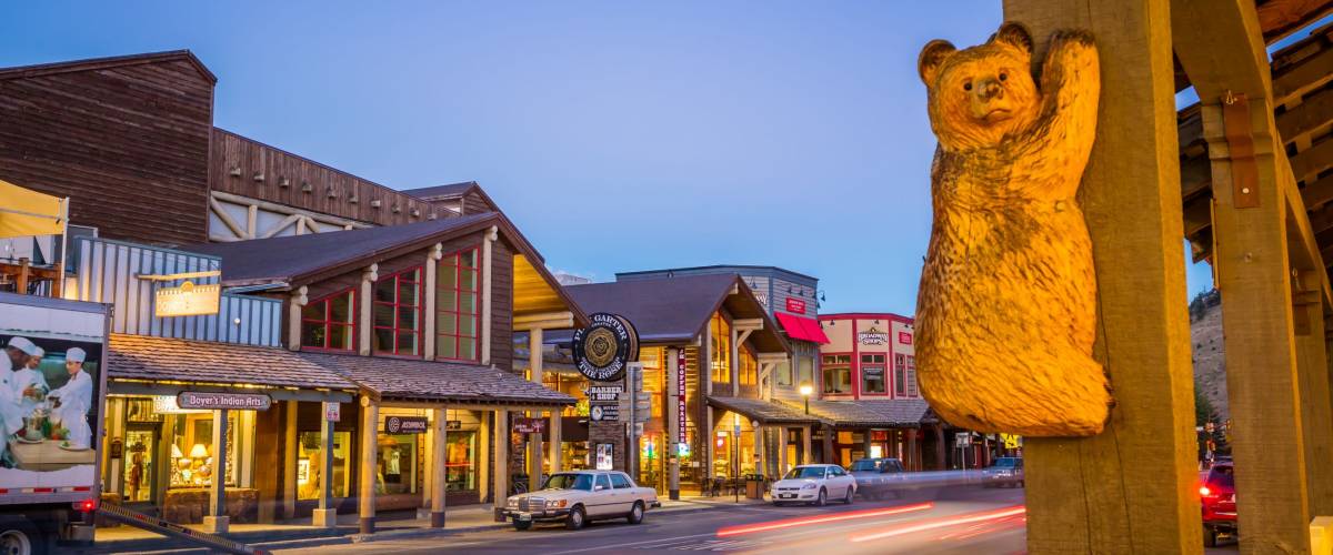 Wyoming collects sales taxes. Jackson Hole, WY