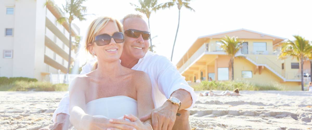 Happy mature couple in Florida