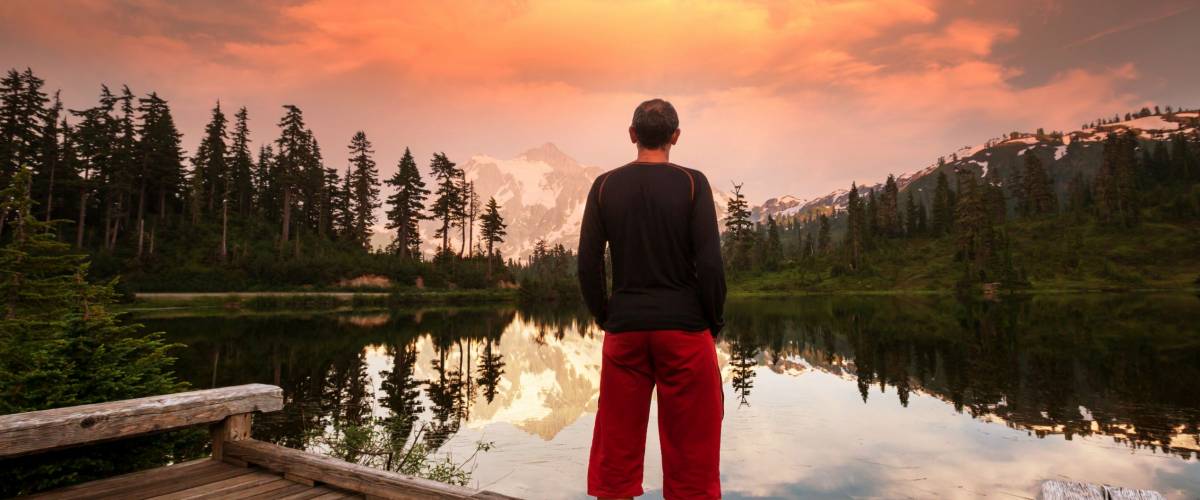 Picture Lake and Mount Shuksan,Washington
