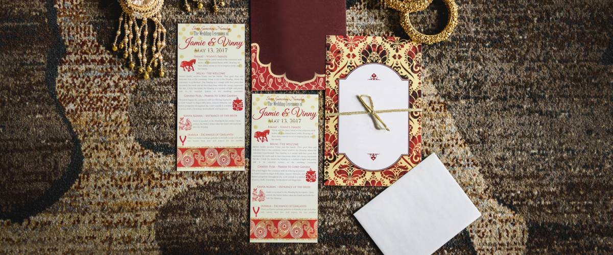 These beautiful wedding programs will end up in the trash
