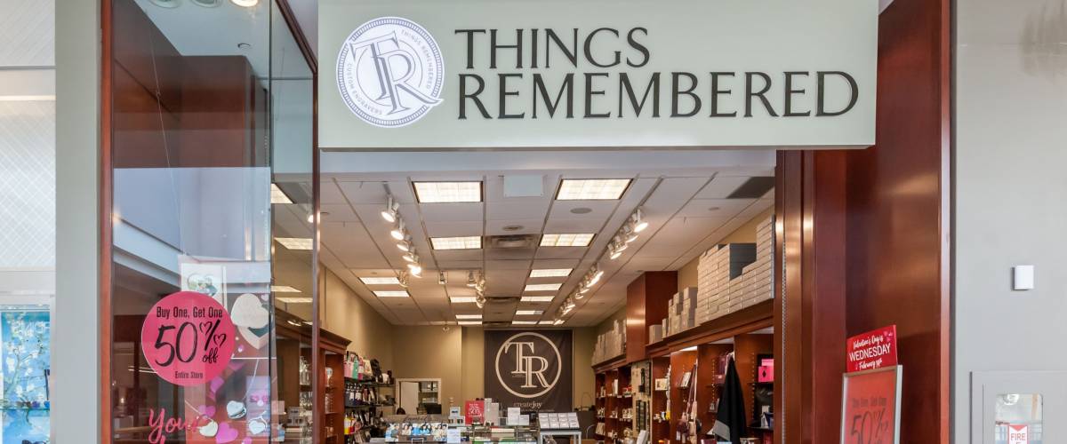 Toronto, Canada - February 7, 2018: Things Remembered storefront in the Fairview Mall in Toronto, a North America's leading retailer of personalized merchandise and experiences based in USA.