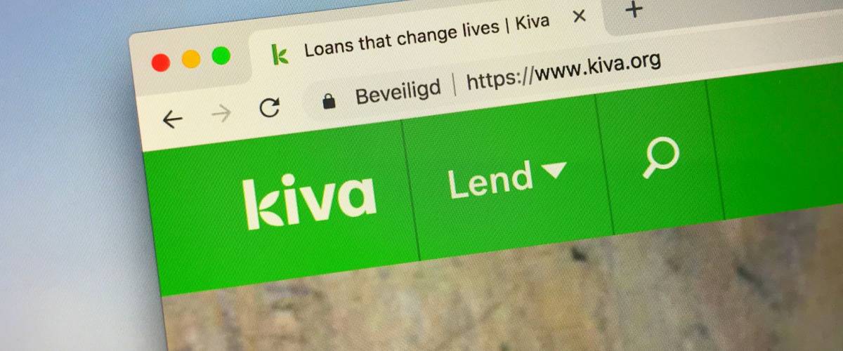 Amsterdam, the Netherlands - September 28, 2018: Website of Kiva, a international lending platform.
