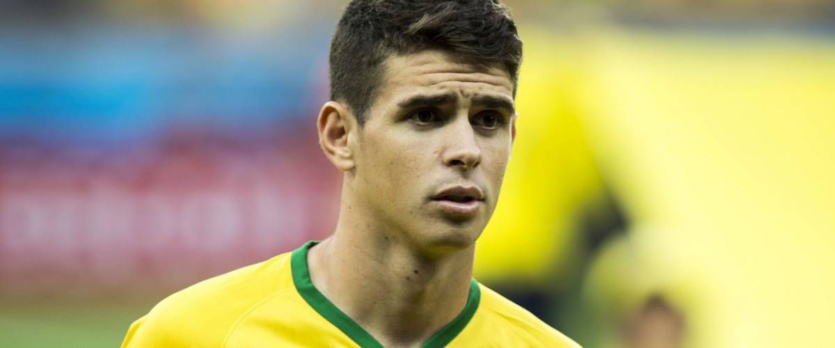 Belo Horizonte, Brazil - july 08, 2014: OSCAR of Brazil during the FIFA 2014 World Cup. Brazil is facing Germany in the semi-finals at Mineirao Stadium
