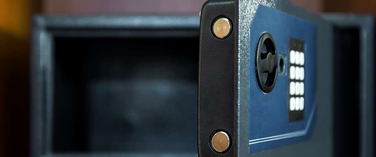 small safe open