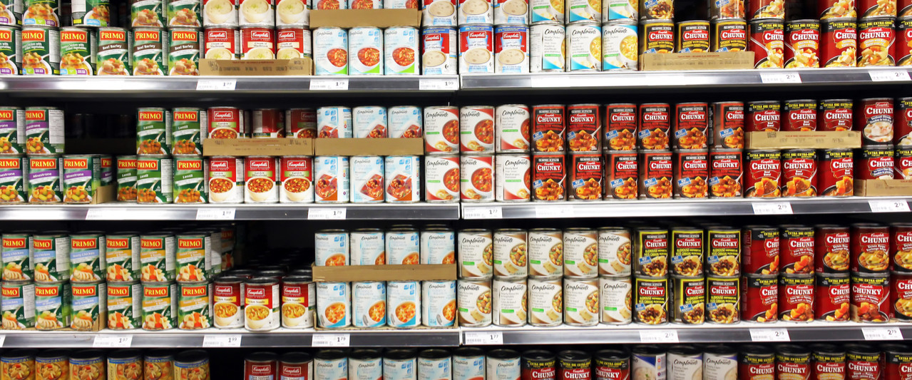 Generic store brand canned goods