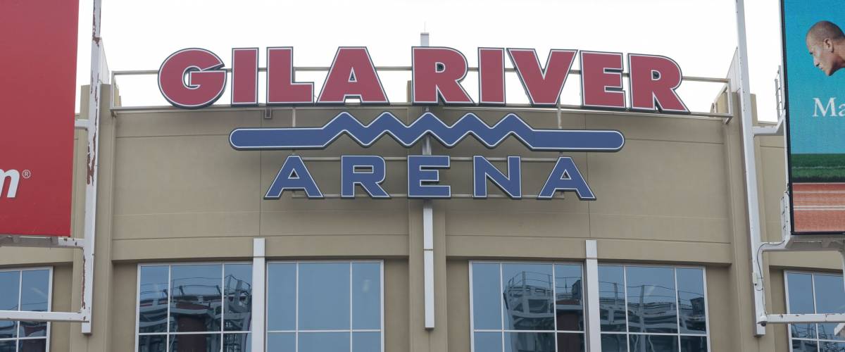 Phoenix, Arizona USA - December 19, 2015: ice hockey GILA RIVER ARENA in Phoenix, Arizona