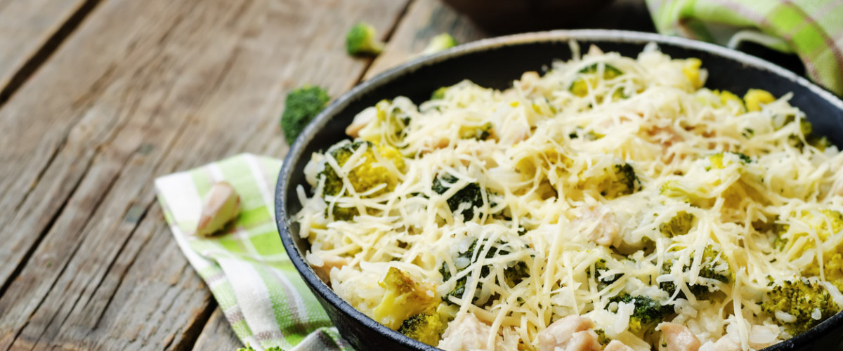 Broccoli cheese chicken rice