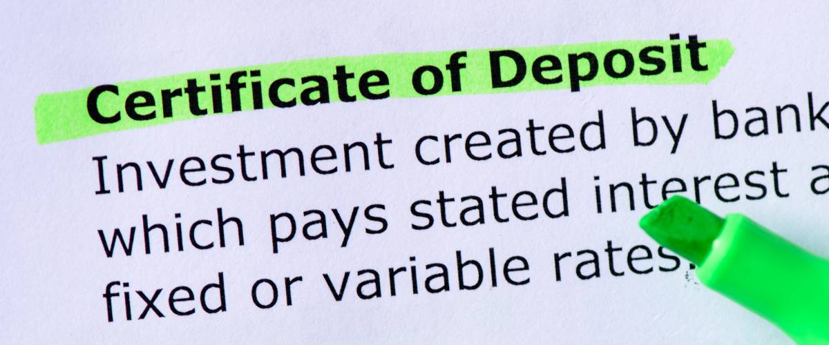 certificate of deposit