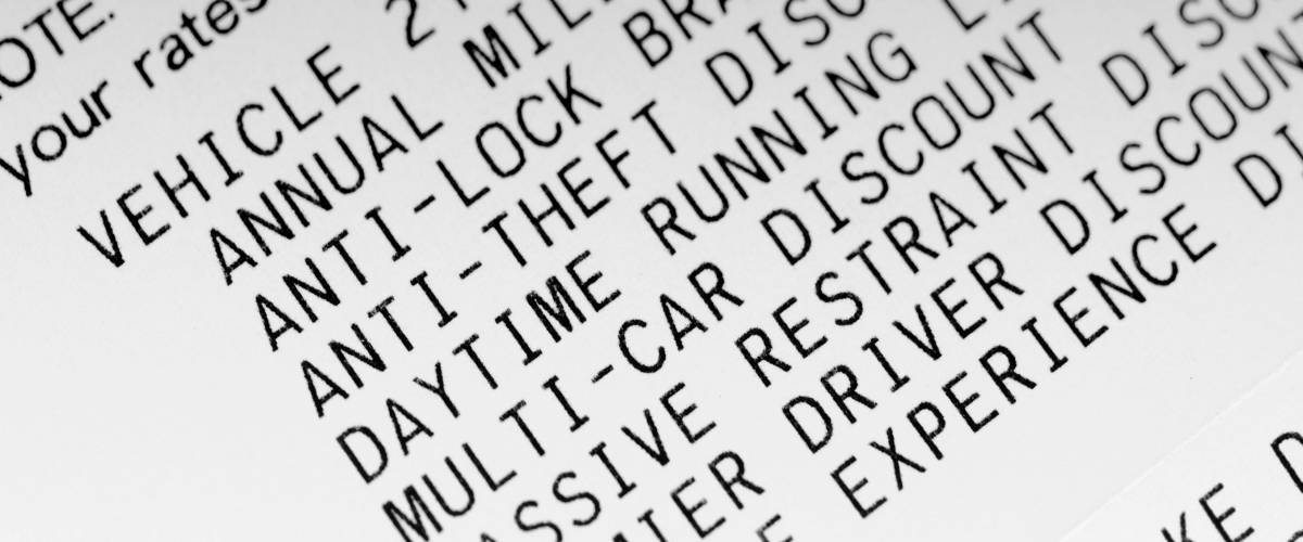 itemized discounts for car insurance