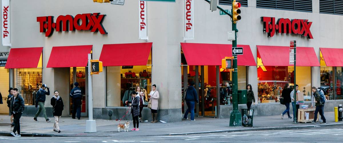 A busy TJ Maxx store, owned by TJX