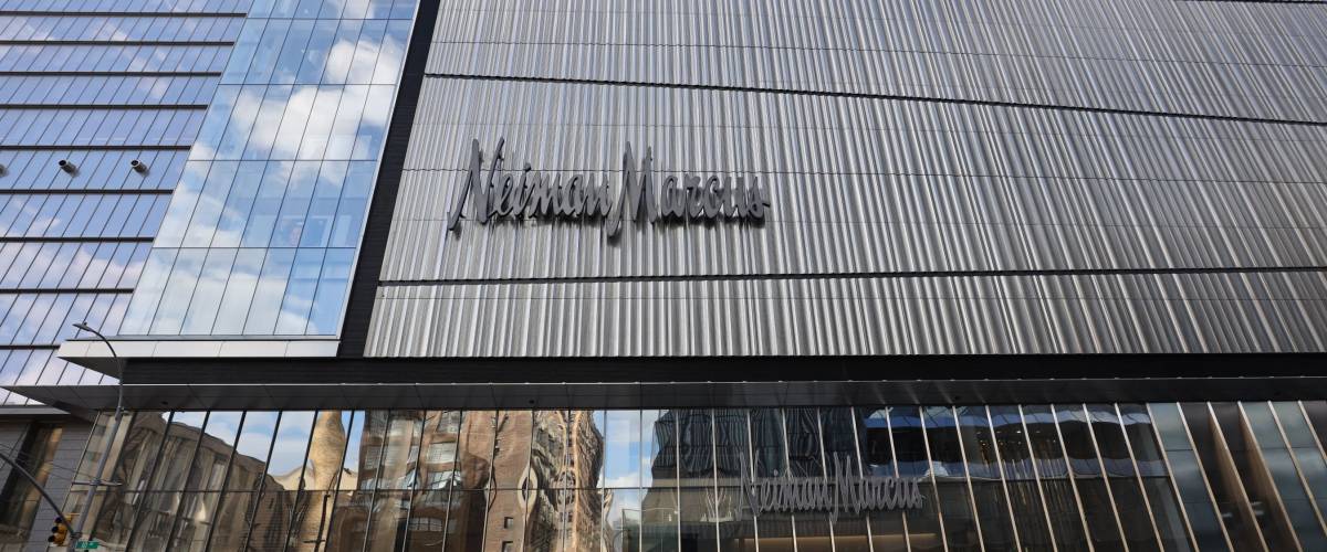 NEW YORK - MARCH 19, 2019: Neiman Marcus opens first Manhattan store at the Shops at Hudson Yards shopping mall.