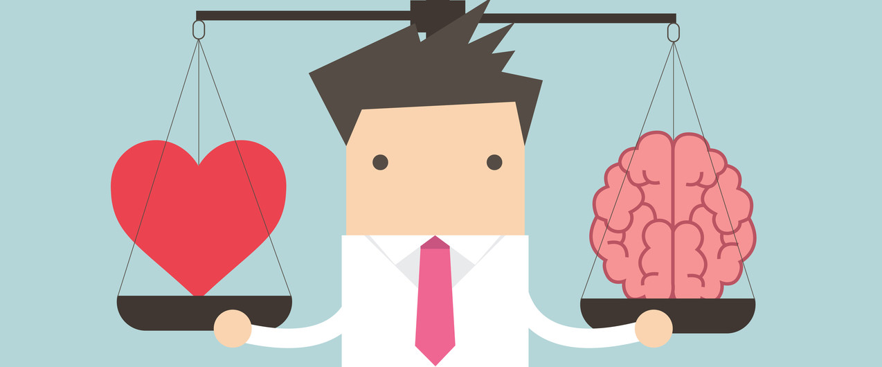 Finding balance between heart and brain needs and wants