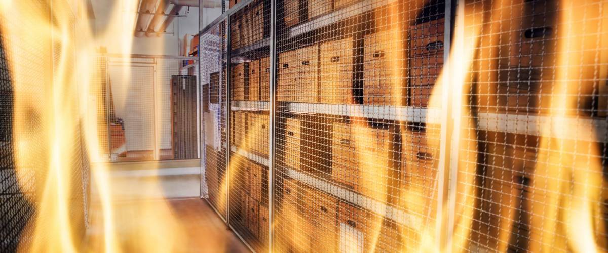 Warehouse Fire Inside