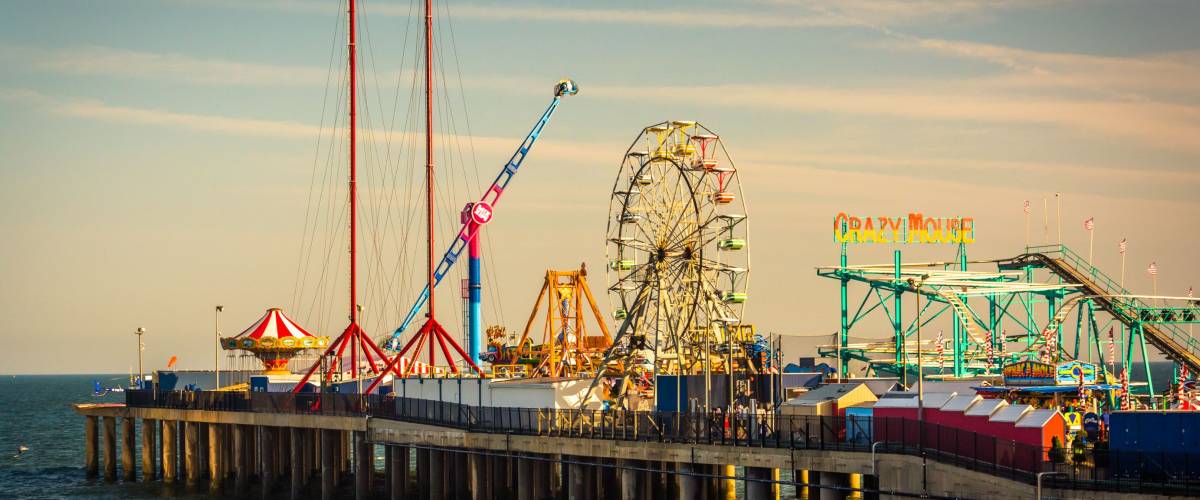 The Steel Pier at Atlantic City, New Jersey.