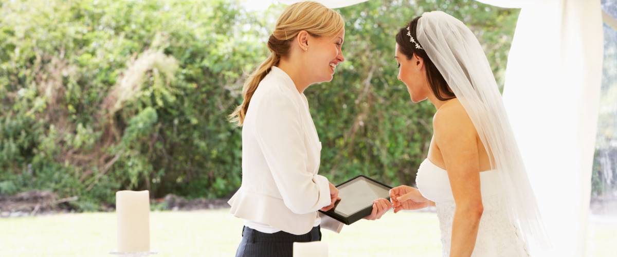 Bride With Wedding Planner
