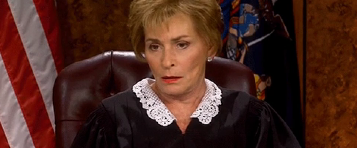 judge judy angry