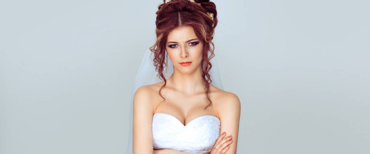 bride arms crossed angry