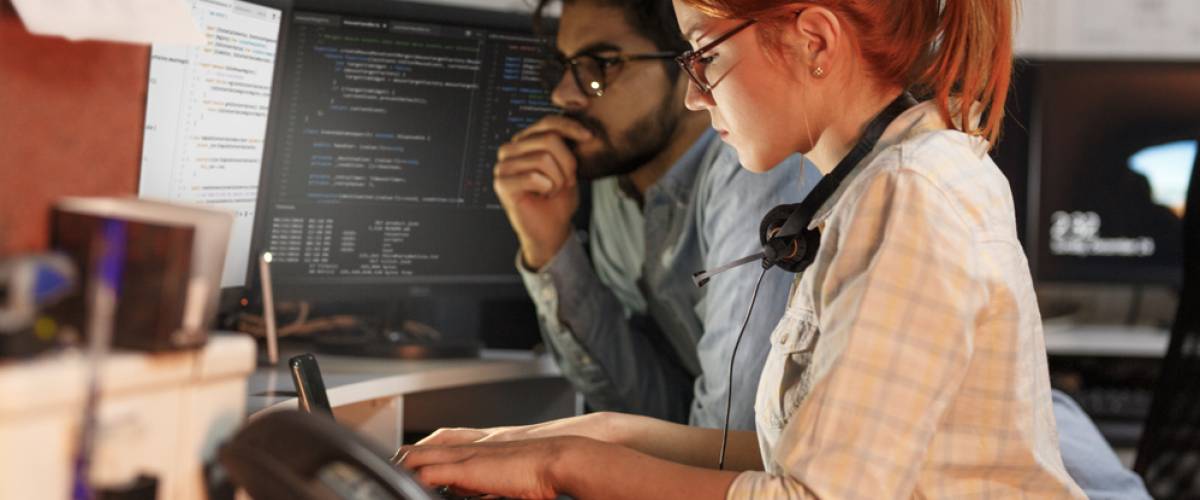 two software developers