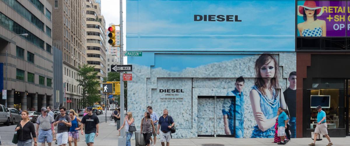 Diesel flagship store that is now closed. New York, NY