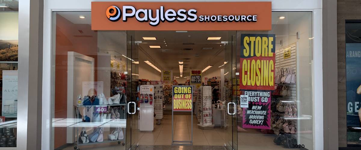 A Payless store closing