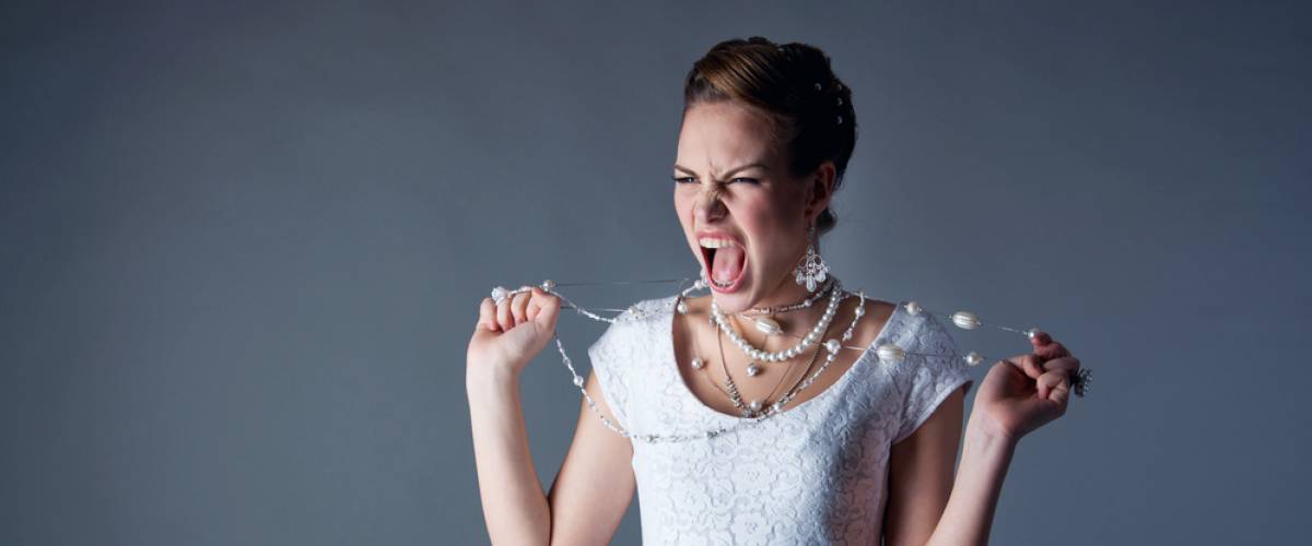 bride angry