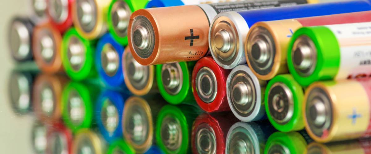 Pile of batteries