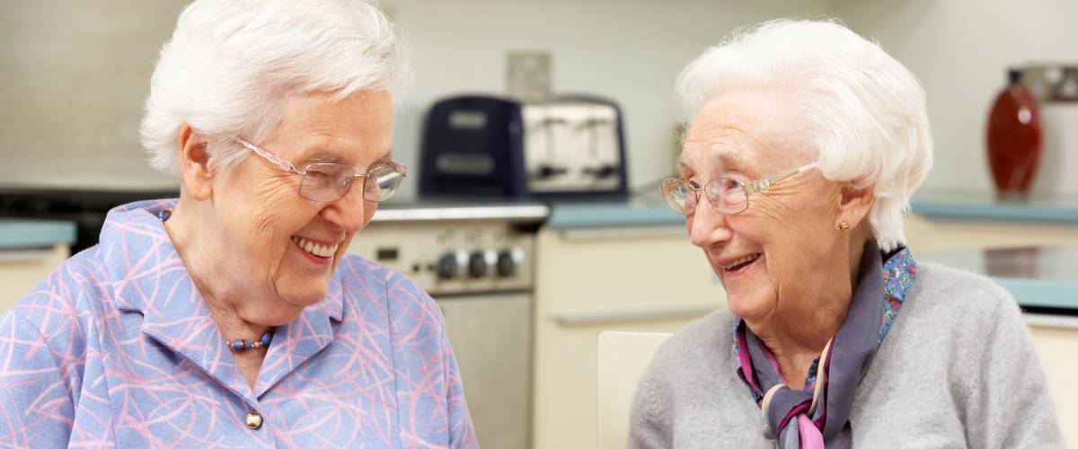 Two elderly women