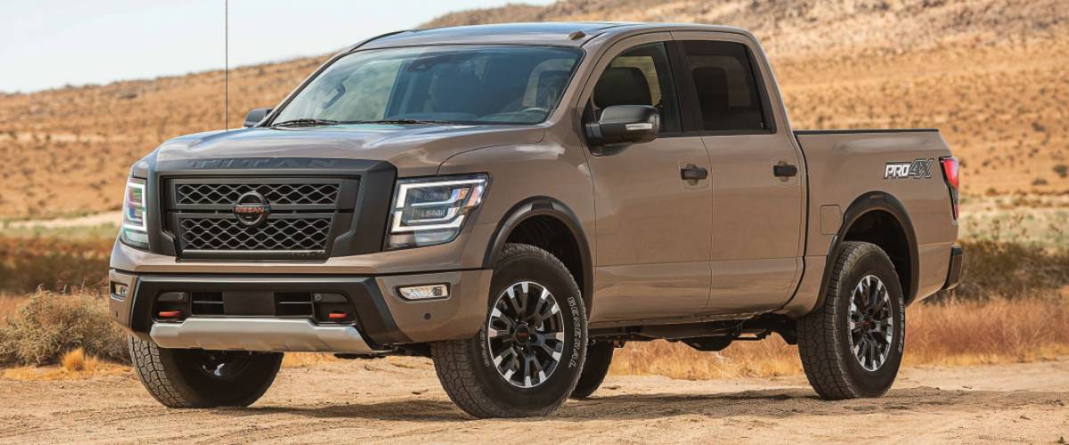 Brown Nissan Titan