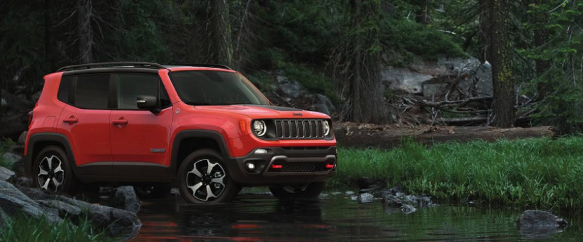 Orange Jeep Renegade