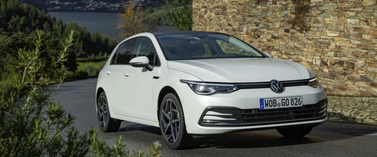 White Volkswagen Golf