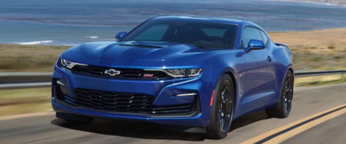 Blue Chevrolet Camaro