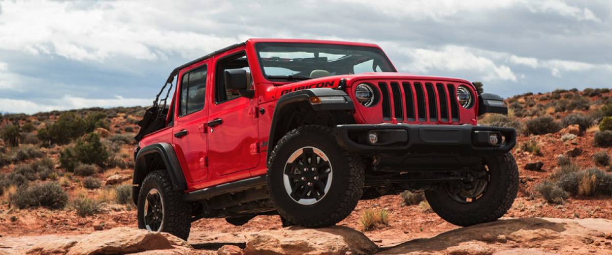 Red Jeep Wrangler